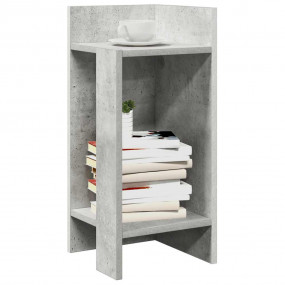 Side Table Set of 2 Concrete grey Engineered wood Small