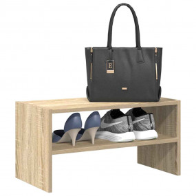 Shoe Rack Sonoma oak Engineered wood Small Stackable Sh...