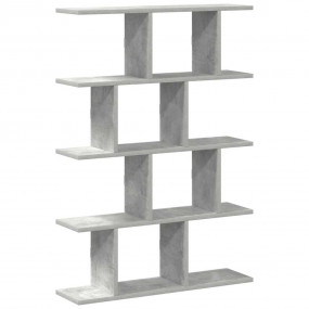 Wall Cube Shelf Concrete Grey Engineered Wood Medium