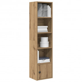 Bookcase Artisan Oak Engineered Wood Medium Bookcase