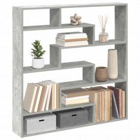 Wall Cube Shelf Concrete Grey Engineered Wood Large