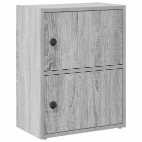 Bookcase Grey Sonoma Engineered wood Small Bookcase Rec...