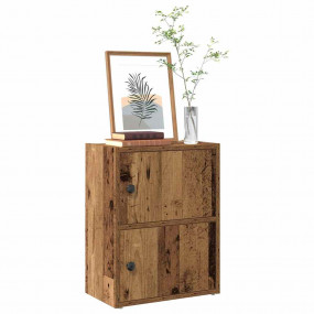 Bookcase Old Wood Engineered Wood Compact Rectangular