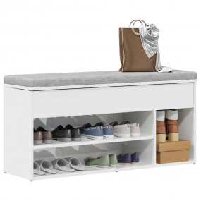 Shoe Bench High gloss white Engineered wood Standard Sh...