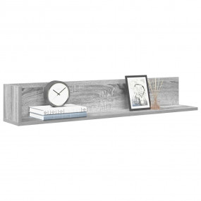 Wall Shelf Gray Sonoma Engineered Wood Medium Wall Shel...