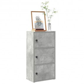 Bookcase Concrete grey Engineered wood Compact Bookcase