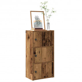 Bookcase Old wood Engineered wood Small Bookcase Rectan...