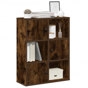 Bookcase Smoked oak Engineered wood Bookcase Rectangula...