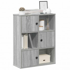 Bookcase Adjustable Armrests Grey Bookcase Rectangular ...