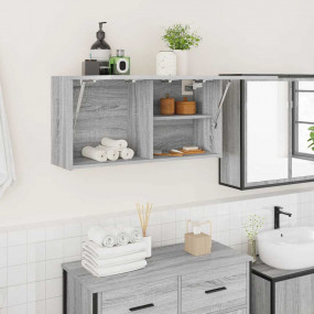 Bathroom Wall Cabinet Grey Sonoma Engineered Wood