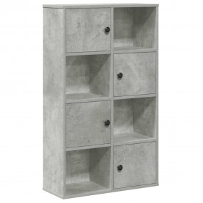 Bookcase Concrete grey Engineered wood Small Bookcase