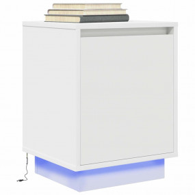Bedside Cabinet White Engineered wood Medium Bedside Ca...