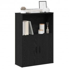 Bookcase Black Oak Engineered wood Medium Bookcase Rect...