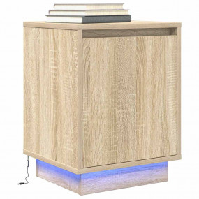 Bedside Cabinet Sonoma Oak Engineered Wood Small Bedsid...