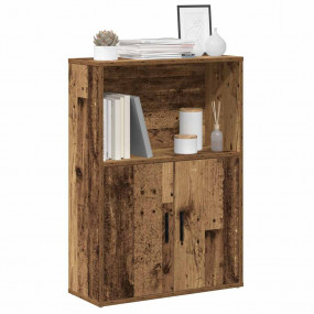 Bookcase Old Wood Engineered Wood Medium Bookcase Recta...