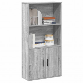 Bookcase Grey Sonoma Engineered Wood Medium Bookcase