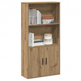 Bookcase Artisan Oak Engineered Wood Medium Bookcase