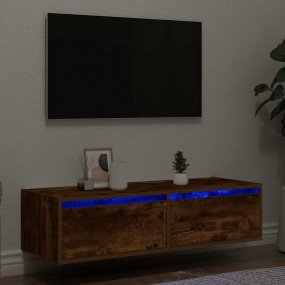 TV Cabinet Smoked oak Engineered wood Medium Storage TV...