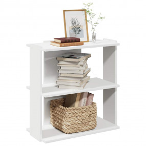 Bookcase White Engineered Wood Small Bookcase Rectangul...