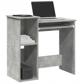 Desk Concrete grey Engineered wood Small Desk Rectangul...