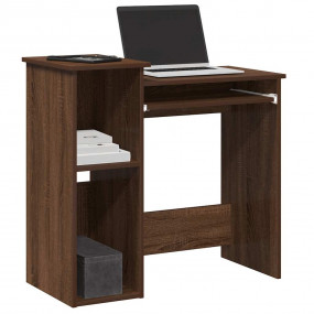 Desk Brown Oak Engineered wood Compact Desk Rectangular