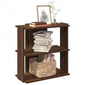 Bookcase Brown Oak Engineered wood Low bookcase Bookcas...