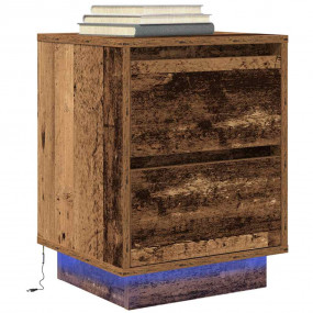 Bedside Cabinet Old wood Engineered wood Medium Bedside...