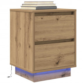 Bedside Cabinet Artisan Oak Engineered wood 15.0 x 13.4...