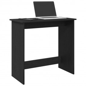 Desk Black Engineered wood Small Simple Desk Rectangula...