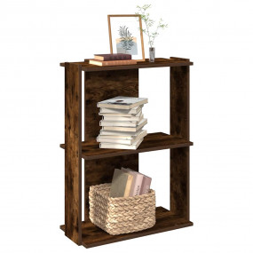 Bookcase Smoked oak Engineered wood Small Bookcase Rect...