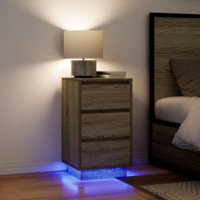 Bedside Cabinet Sonoma Oak Engineered wood Standard