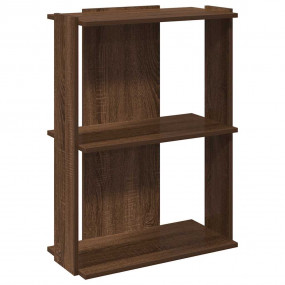Bookcase Brown Oak Engineered Wood Small Bookcase Recta...