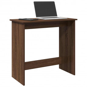 Desk Brown Oak Engineered Wood Compact Stylish Design D...