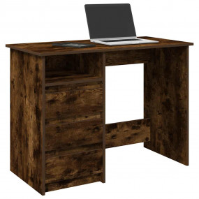 Desk Smoked oak Engineered wood 40.2x19.7x29.5 in Desk