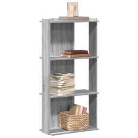 Bookcase Grey Sonoma Engineered Wood Medium 3-Tier Book...
