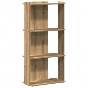 Bookcase Artisan Oak Engineered Wood 120 cm tall shelf ...