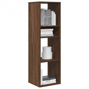 Book Cabinet Brown Oak Engineered Wood Tall Book Cabine...