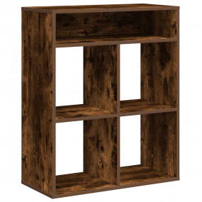 Book Cabinet Smoked Oak Engineered Wood Medium Book Cab...