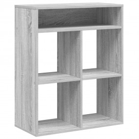 Book Cabinet Grey Sonoma Engineered Wood Medium Book Ca...