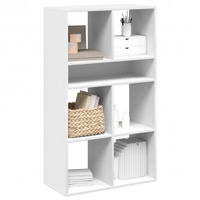 Book Cabinet White Engineered Wood 26 x 12 x 44 in Book...