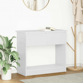 Console Table White Engineered wood Medium Console Tabl...