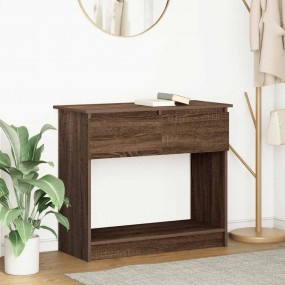 Console Table Brown oak Engineered wood Medium Console ...