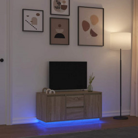 TV Cabinet Sonoma oak Engineered wood TV Cabinet Rectan...