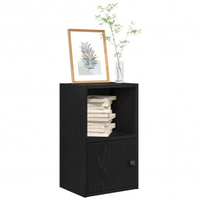 Bookcase Black Oak Engineered Wood 12.2 x 9.4 x 20.5 in...