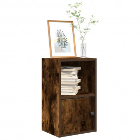 Bookcase Smoked oak Engineered wood Compact Bookcase