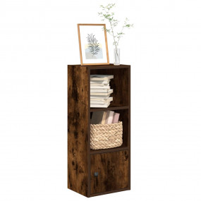 Bookcase Smoked Oak Engineered Wood Reversible Bookcase