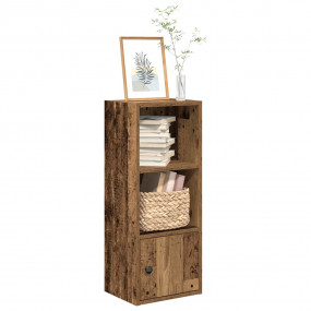Bookcase Old Wood Engineered Wood 30.3 in Bookcase Rect...