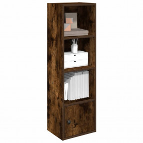 Bookcase Smoked oak Engineered wood Medium Bookcase Rec...