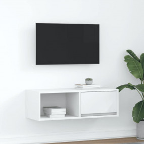 TV Cabinet White Engineered wood 31.5 in TV Cabinet Rec...