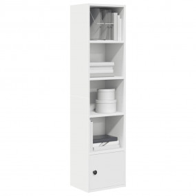 Bookcase White Engineered wood Medium Bookcase Rectangu...